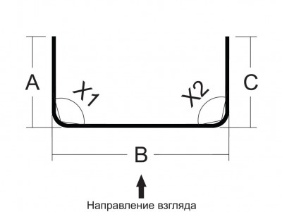 Вигин профілю KS, CKS (кут)