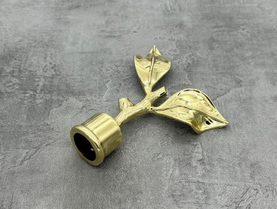 Закінчення Лист рози 25мм золото