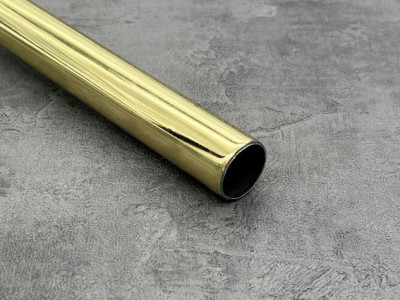 Труба гладка 2.0 м 25мм золото