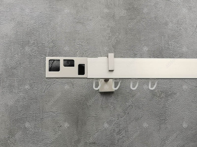 Карниз Marcin Dekor Square line Форі/чорний 320 см одинарний Сталь матова (тримач 9 см)