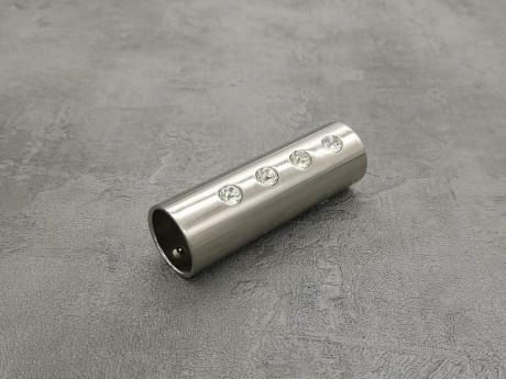 Карниз Quadrum Алюр 320 см подвійний сталь модерн 25/19 мм гладка (кільця з гачками)
