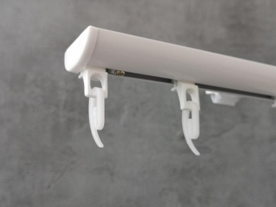 Стельовий карниз Quadrum DS одинарний алюмінієвий 360 см (smart)