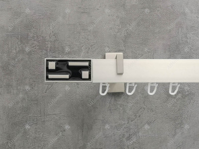 Карниз Marcin Dekor Square line G-Tech 320 см одинарний Сталь матова (тримач 9 см)