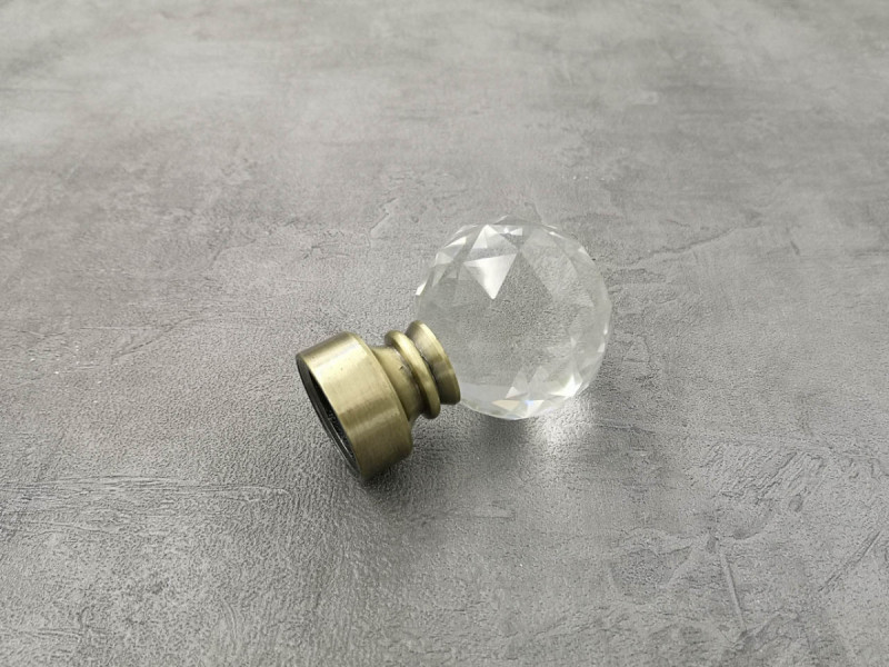 Карниз Quadrum Люмієра 200 см одинарний Антик ретро 25 мм кручена (кільця з гачками)