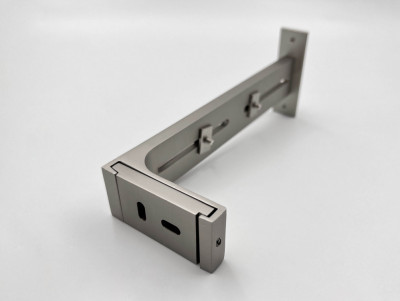 Кронштейн Топлайн/Скарлайн відкритий подвійний 18 см сталь матова