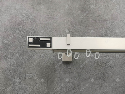 Карниз Marcin Dekor Square line G-Tech 320 см подвійний Сталь матова (тримач 9-13 см)