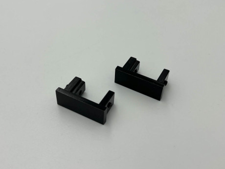 Карниз Quadrum Square line Заглушка 160 см одинарний чорний глянець (тримач 9 см)