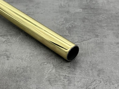 Труба гладка 2.0 м 19мм золото
