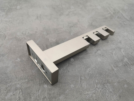 Карниз Marcin Dekor Square line G-Tech 320 см потрійний Сталь матова (тримач 11-14-17 см)