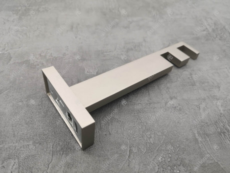 Карниз Marcin Dekor Square line G-Tech 200 см подвійний Сталь матова (тримач 14-17 см)
