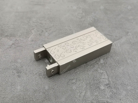 Карниз Marcin Dekor Square line Артіс 320 см потрійний Сталь матова (тримач 11-14-17 см)