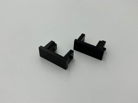 Карниз Quadrum Square line Заглушка 120 см одинарний чорний матовий (тримач 9 см)