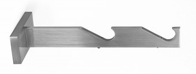 Тримач Slim подвійний 19мм+19мм сталь