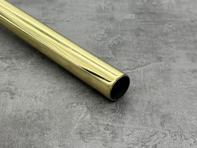 Труба гладка 2.4 м 19мм золото