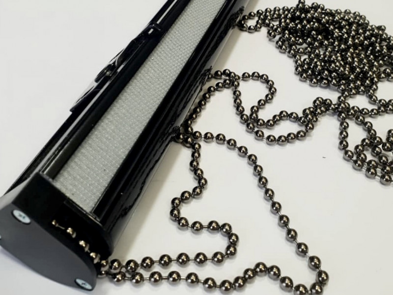 Карниз для важких римських штор чорний 320 см